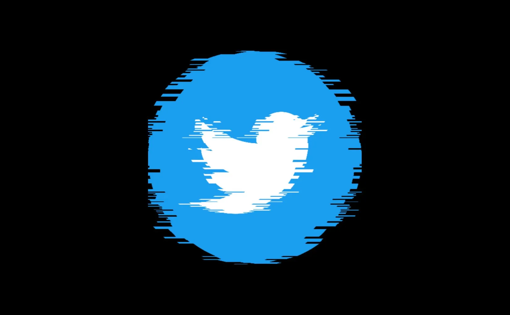 A Glitchy Twitter Logo, Symbolizing the failure of the Twitter/X Rebranding