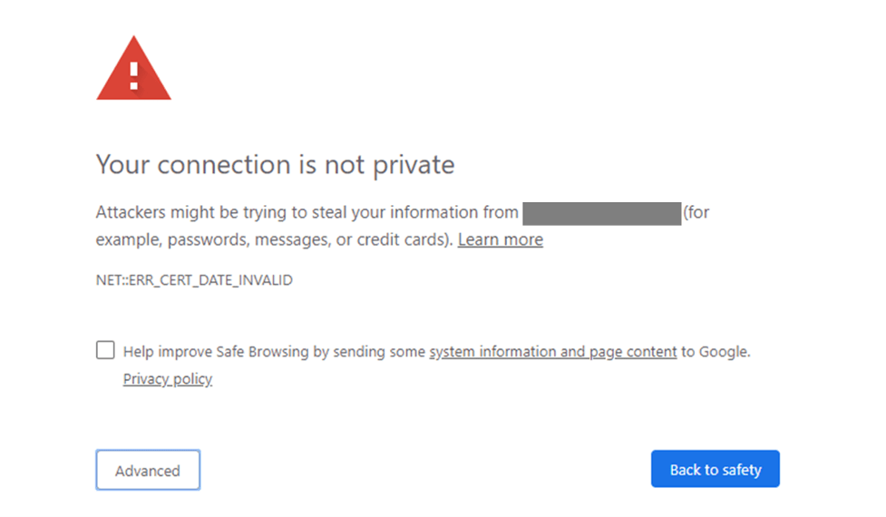 Make sure your SSL certificates are up-to-date