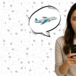 A girl looking at her phone. She seems surprised as if she was looking at the news. This represents the shock some expirienced when receiving the news that Qatar is gifting a $400M Jet and the controversy around it.